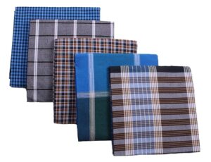 Tharunsha Elite Lungi Multi Color Cotton Checkered Lungi for Men's,Size-2.00 meters (Lungis) Multicolor Any one avaliable colors will be sent Set 1