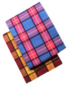 Tharunsha Elite Premuim Quality Cotton Blanket / Bedsheet / Solapur Chaddar-Single Size  (60x90 inches) Set of 2