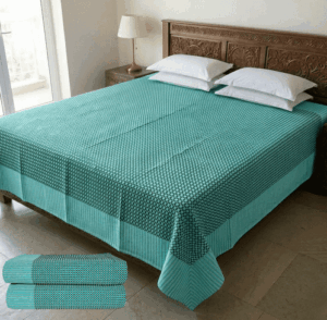 Tharunsha Elite Cotton Bedsheet / Blanket / Solapur Chaddar - (60x90 inch) Pack of 2