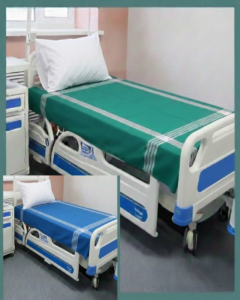Tharunsha Elite 100% Cotton Hospital Bedsheet / Hotel Bedsheet / Home use Single Size Blanket (60x90 inch) Set of 2