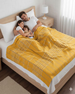 Tharunsha Elite Cotton Bedsheet / Blanket / Solapur Chaddar - (60x90 inch) Pack of 1