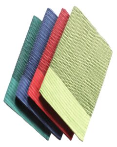 Tharunsha Elite Premuim Quality Cotton Blanket / Bedsheet / Solapur Chaddar-Single Size  (60x90 inches) Set of 4