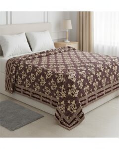 Tharunsha Elite Premuim Quality Blanket Single Size Cotton Blanket / Solapur Chaddar / Cotton Bedsheet (60x90 inches) Set of 1