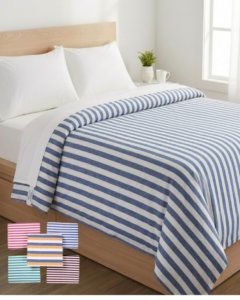 Tharunsha Elite 100% Pure Cotton Blanket / Bedsheet – Single Size (60x90inch) Set 5