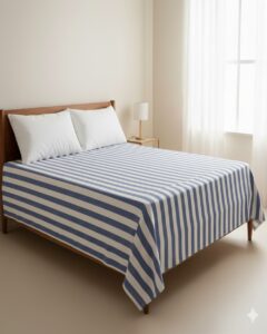 Tharunsha Elite Premuim Quality Cotton Blanket / Bedsheet / Solapur Chaddar-Single Size (60x90 inches) Set of 1