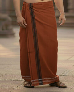 Tharunsha Elite Cotton Men’s Single Dhoti -1.9 Mtrs Set of 1