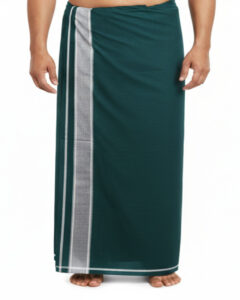 Tharunsha Elite Cotton Men’s Single Dhoti -1.9 Mtrs Set of 1